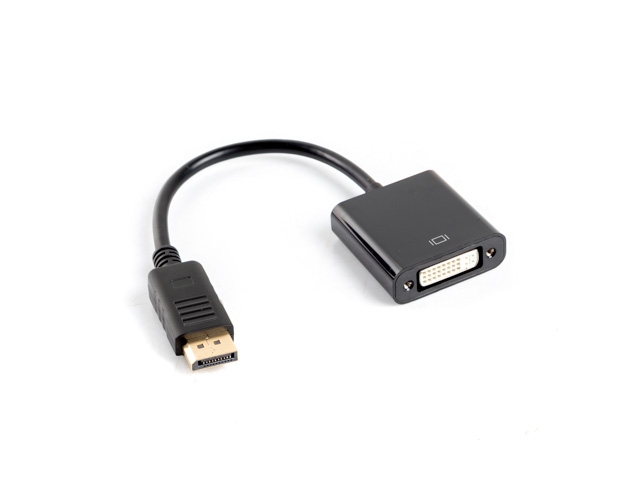 Адаптер LANBERG AD-0007-BK DISPLAYPORT(M)->DVI-D(F) (24+5) DUAL LINK