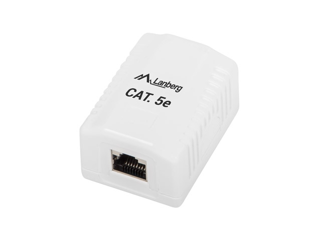 Адаптер LANBERG OS5-0001-W FTP DATA BOX 1PORT SHIELDED CAT.5E Адаптер LANBERG OS5-0001-W FTP DATA BOX 1PORT SHIELDED CAT.5E