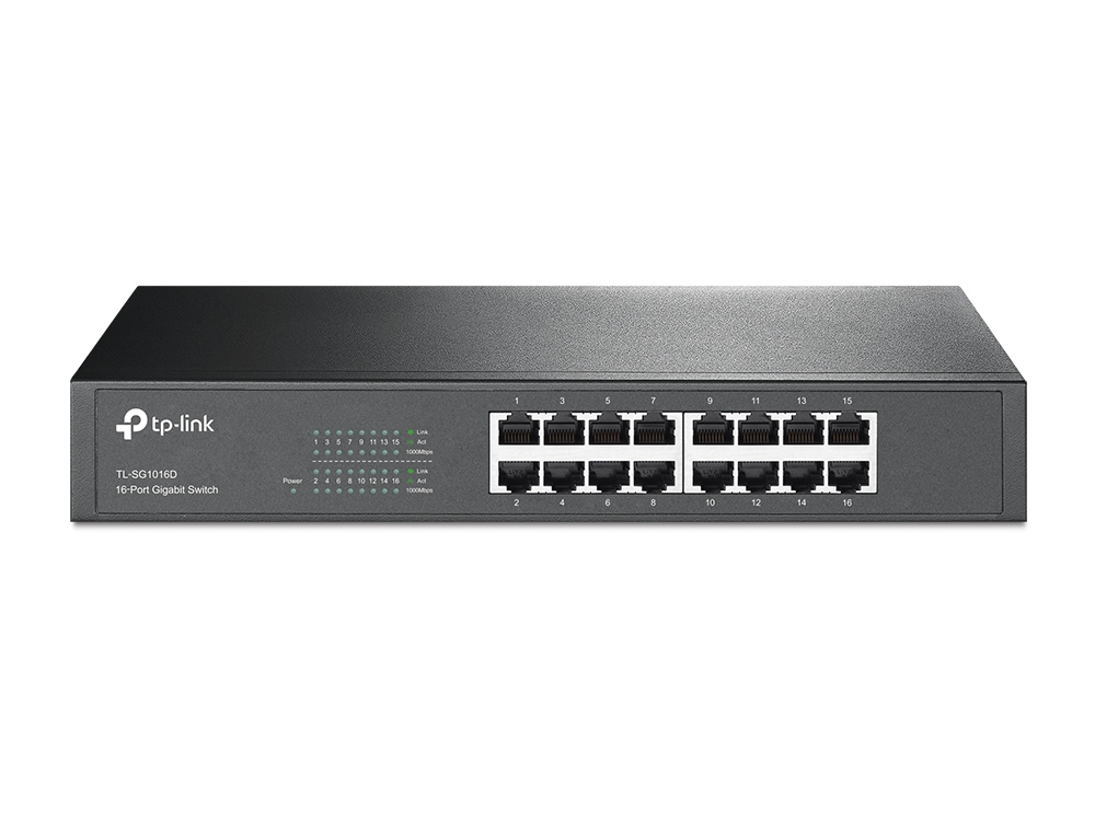 Коммуникатор 16port 10/100/1000 TP-Link TL-SG1016D Коммуникатор 16port 10/100/1000 TP-Link TL-SG1016D