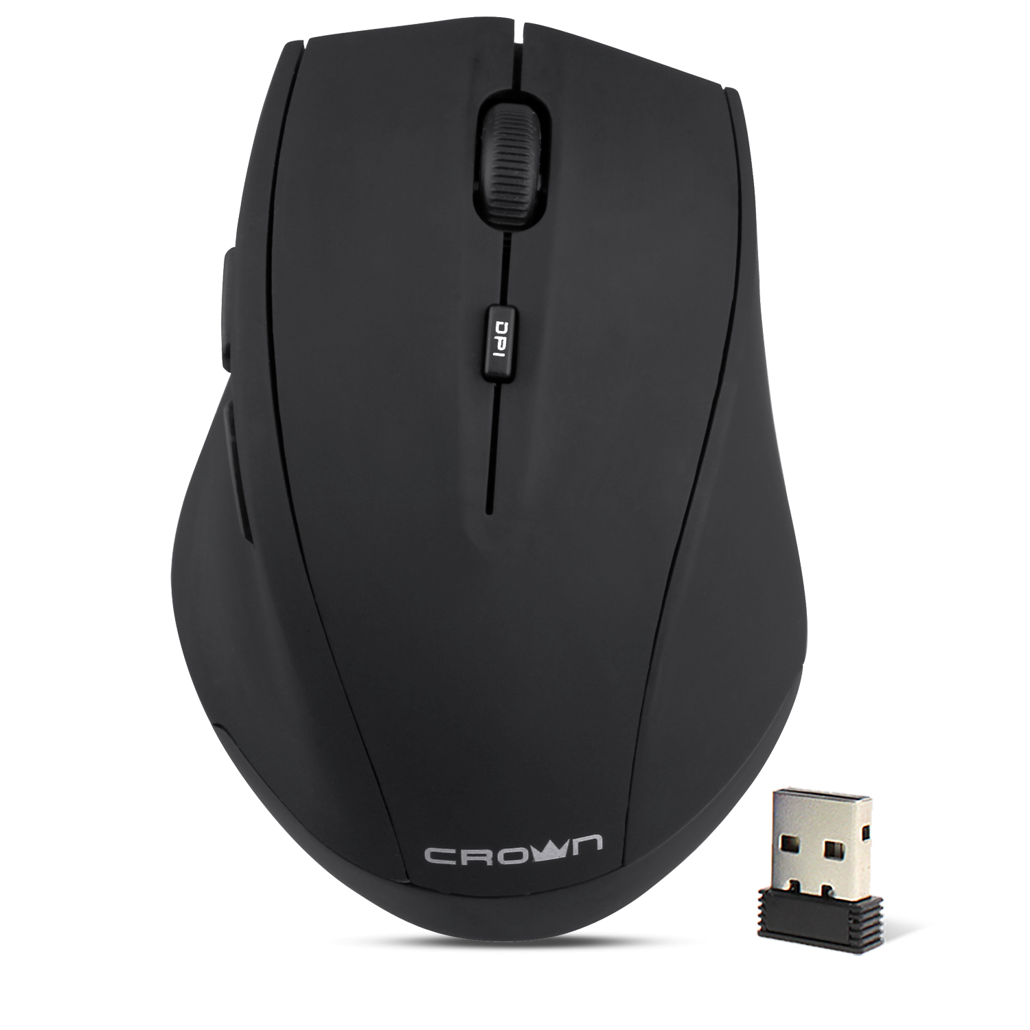 Мышь беспроводная CrownMicro CMM-046W (USB, Black) Мышь беспроводная CrownMicro CMM-046W (USB, Black)
