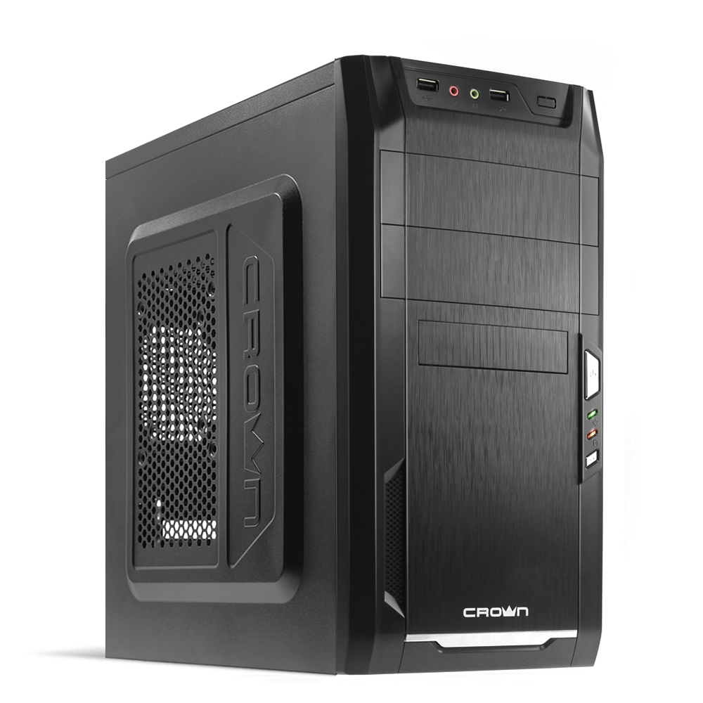 Корпус MiniTower CrownMicro CMC-400 black (mATX, 450W) Корпус MiniTower CrownMicro CMC-400 black (mATX, 450W)