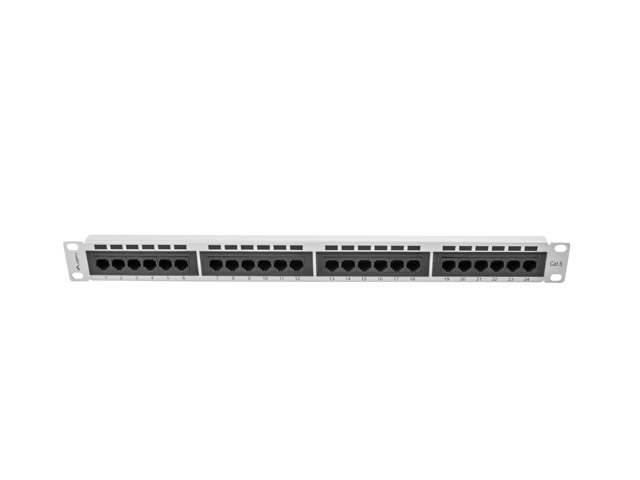 Патч-панель LANBERG PPU6-1024-S 24 PORT 1U CAT.6 GRAY