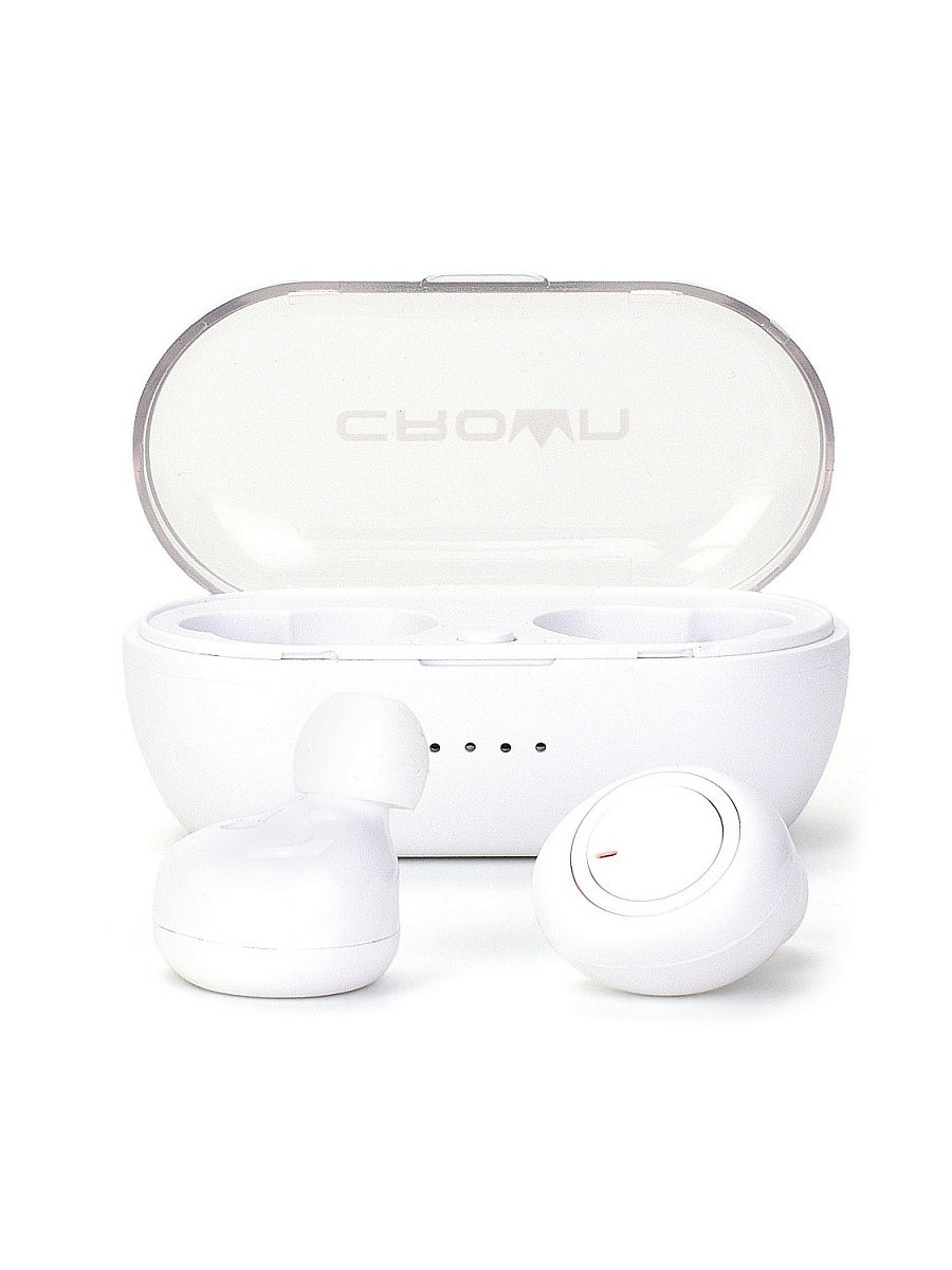 Наушники с микрофоном беспроводные CrownMicro CMTWS-5001 (Bluetooth, White) Наушники с микрофоном беспроводные CrownMicro CMTWS-5001 (Bluetooth, White)