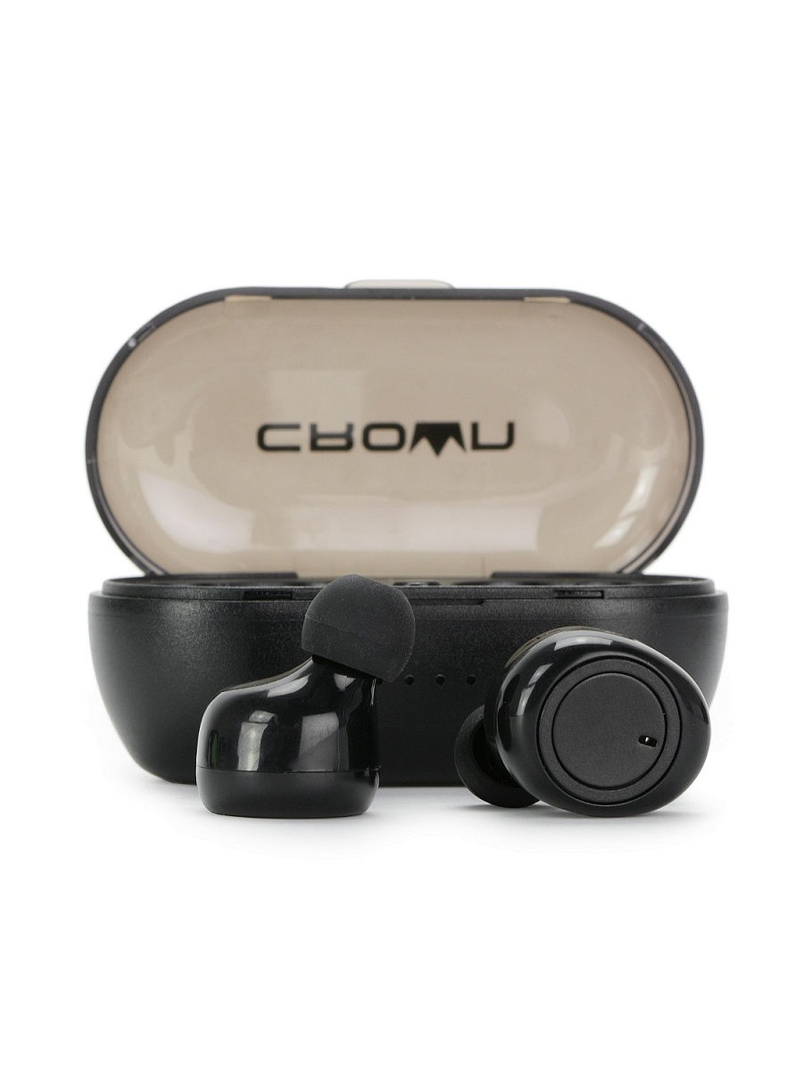 Наушники с микрофоном беспроводные CrownMicro CMTWS-5001 (Bluetooth, Black) Наушники с микрофоном беспроводные CrownMicro CMTWS-5001 (Bluetooth, Black)