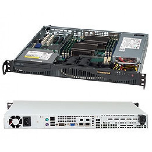 Корпус Rack SuperMicro CSE-512F-350B1 black (Rack, 1U, 350W) Корпус Rack SuperMicro CSE-512F-350B1 black (Rack, 1U, 350W)