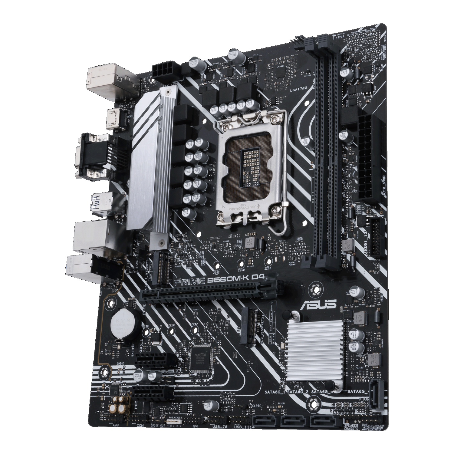 Мат. плата ASUS PRIME B660M-K D4 (S-1700, B660, VGA, HDMI, 3xPCI-E, 2xDDR4, 2xM.2, SATAIII RAID, PCI, SATA3, GbLAN) Мат. плата ASUS PRIME B660M-K D4 (S-1700, B660, VGA, HDMI, 3xPCI-E, 2xDDR4, 2xM.2, SATAIII RAID, PCI, SATA3, GbLAN)