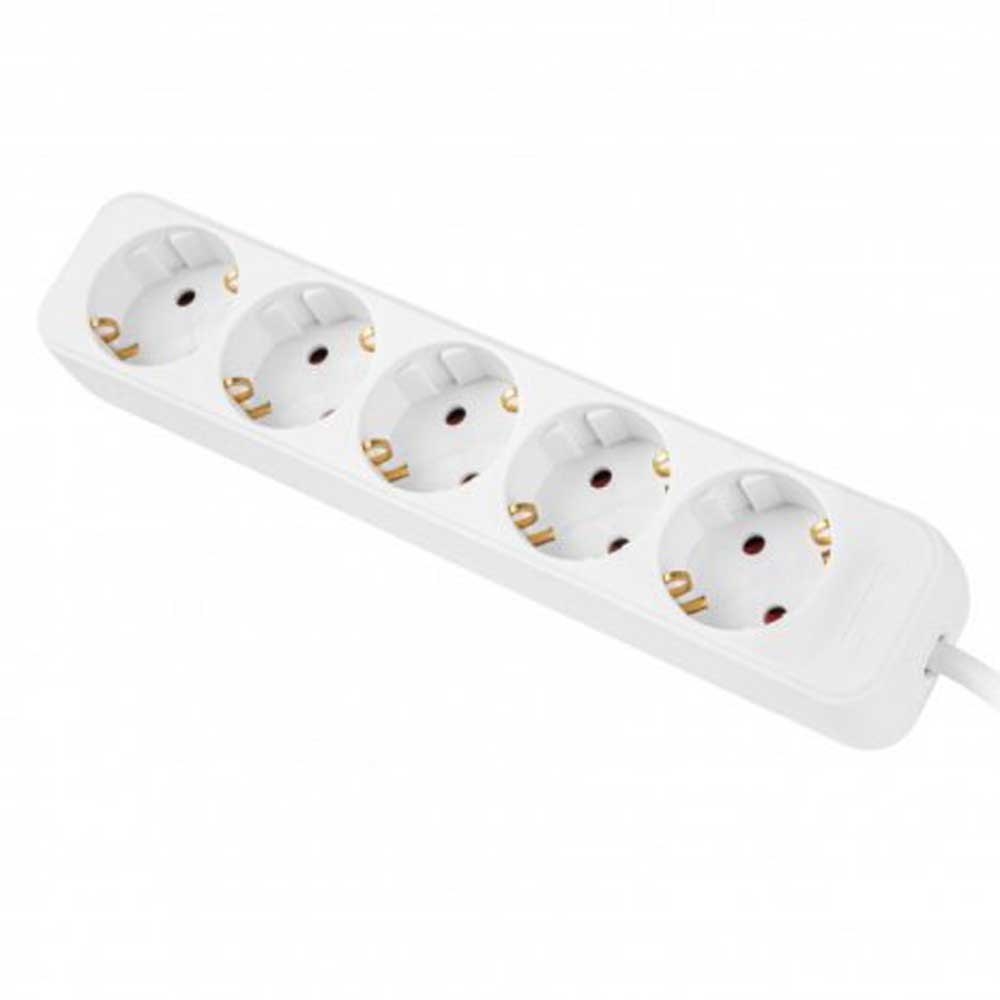 Сетевой фильтр LANBERG PS0-05F-0300-W (5 SOCKETS 3M, SCHUKO, WHITE)