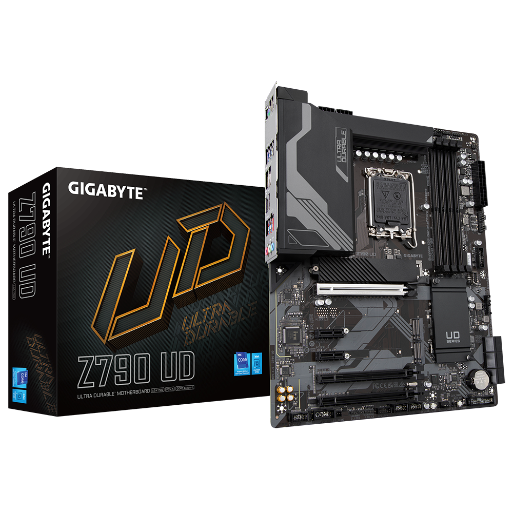 Мат. плата Gigabyte Z790 UD (S-1700, Z790, HDMI, DP, 3xPCI-E, 4DDR5, 4xM.2, SATAIII RAID SATA3, GbLAN)