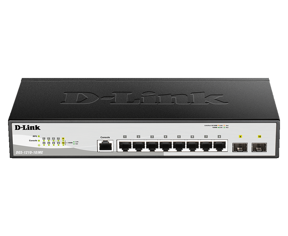 Коммуникатор 10port 10/100/1000 D-Link DGS-1210-10/E M