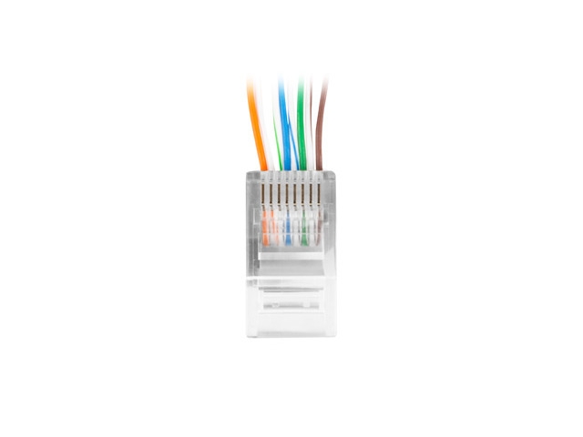 Коннектор LANBERG PLU-5000EZ UTP, CAT5E, RJ-45 PLUG 8P8C (100PCS) Коннектор LANBERG PLU-5000EZ UTP, CAT5E, RJ-45 PLUG 8P8C (100PCS)