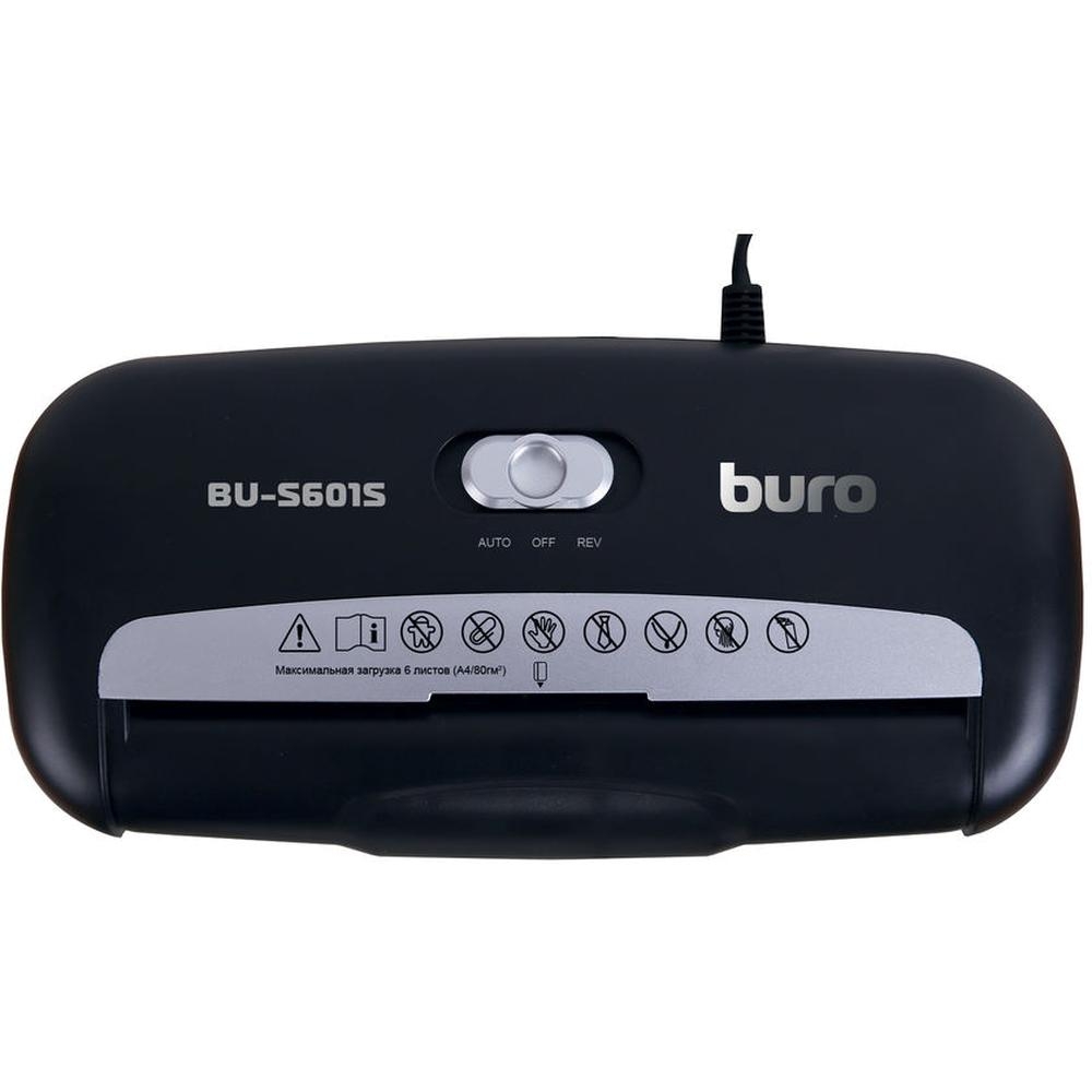 Шредер Buro Home BU-S601S (6 list, 10ltr, pl.cards)