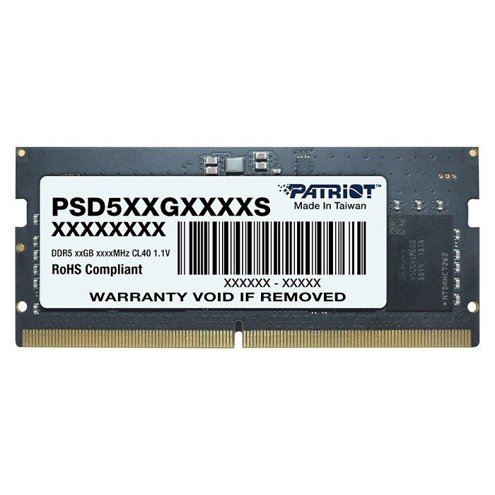 Модуль памяти SODIMM 32GB DDR5 PATRIOT PSD532G48002S (4800MHz) Модуль памяти SODIMM 32GB DDR5 PATRIOT PSD532G48002S (4800MHz)