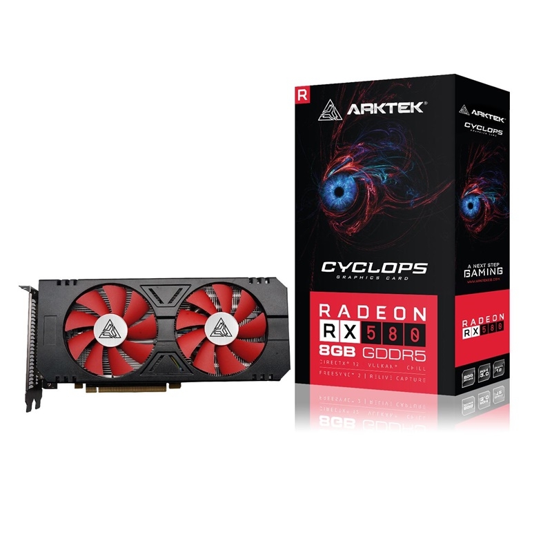 Видеокарта 8GB Arktek AMD RX580 AKR580D5S8GH1 (GDDR5, 256bit, DVI/HDMI/DP) Видеокарта 8GB Arktek AMD RX580 AKR580D5S8GH1 (GDDR5, 256bit, DVI/HDMI/DP)