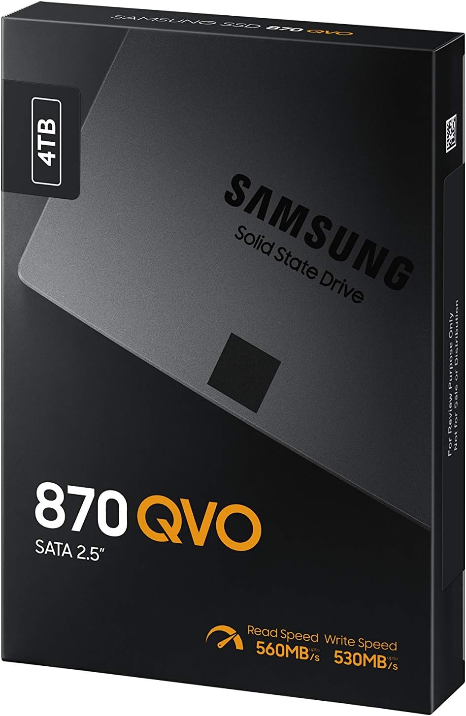 Накопитель SSD 4TB SAMSUNG 870 QVO MZ-77Q4T0BW (2.5", SATA3, QLC 3D, 560/530Mbps) Накопитель SSD 4TB SAMSUNG 870 QVO MZ-77Q4T0BW (2.5