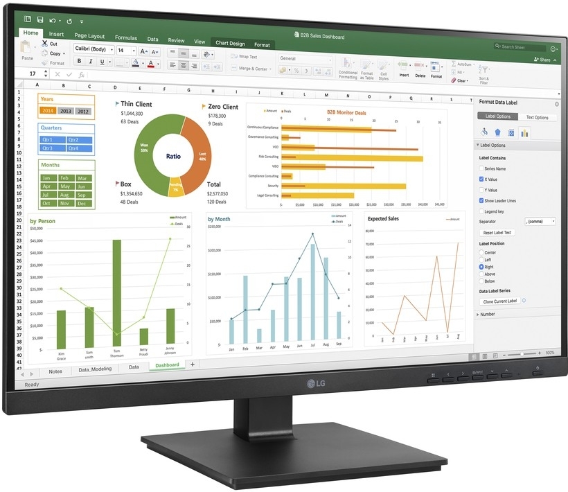 Монитор LED 27" LG 27BN65YP-B (IPS, 1920x1080, 5000000:1, 5ms, DVI/HDMI/DP/USB, Pivot, Speaker) Монитор LED 27