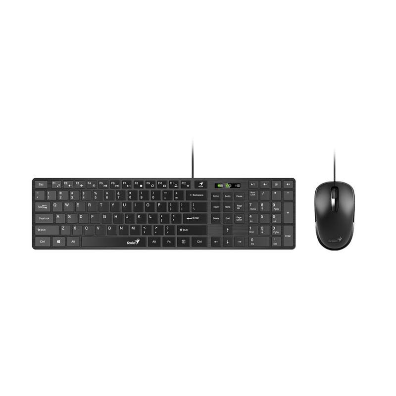 Клавиатура+Мышь Genius SlimStar C126 (Black, USB)