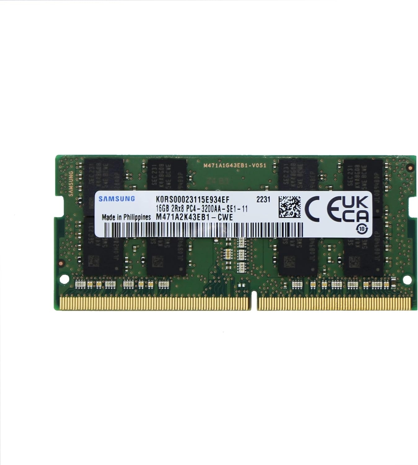 Модуль памяти SODIMM 16GB DDR4 Samsung M471A2K43EB1-CWE (3200MHz) Модуль памяти SODIMM 16GB DDR4 Samsung M471A2K43EB1-CWE (3200MHz)