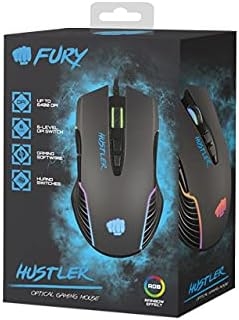 Мышь Fury NFU-1698 Hustler Gaming (6400DPI, RGB, USB, Optical)