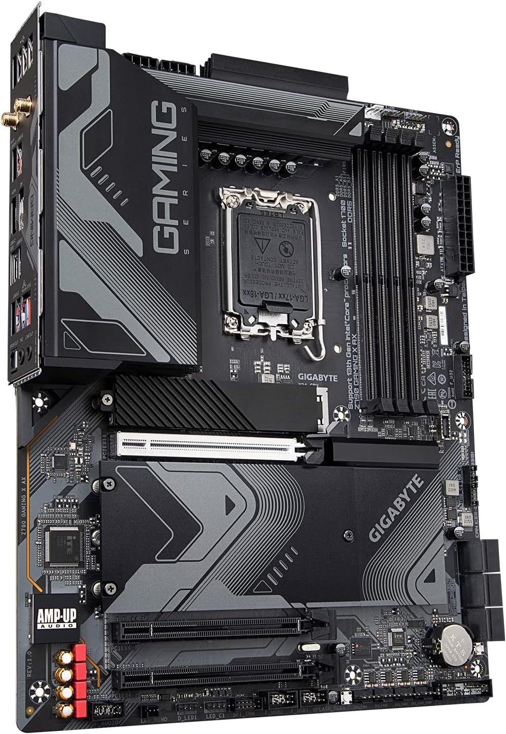 Мат. плата Gigabyte Z790 GAMING X AX (S-1700, Z790, HDMI, DP, 3xPCI-E, 4DDR5, 4xM.2, SATAIII RAID SATA3, Wi-Fi, 2.5GbLAN) Мат. плата Gigabyte Z790 GAMING X AX (S-1700, Z790, HDMI, DP, 3xPCI-E, 4DDR5, 4xM.2, SATAIII RAID SATA3, Wi-Fi, 2.5GbLAN)