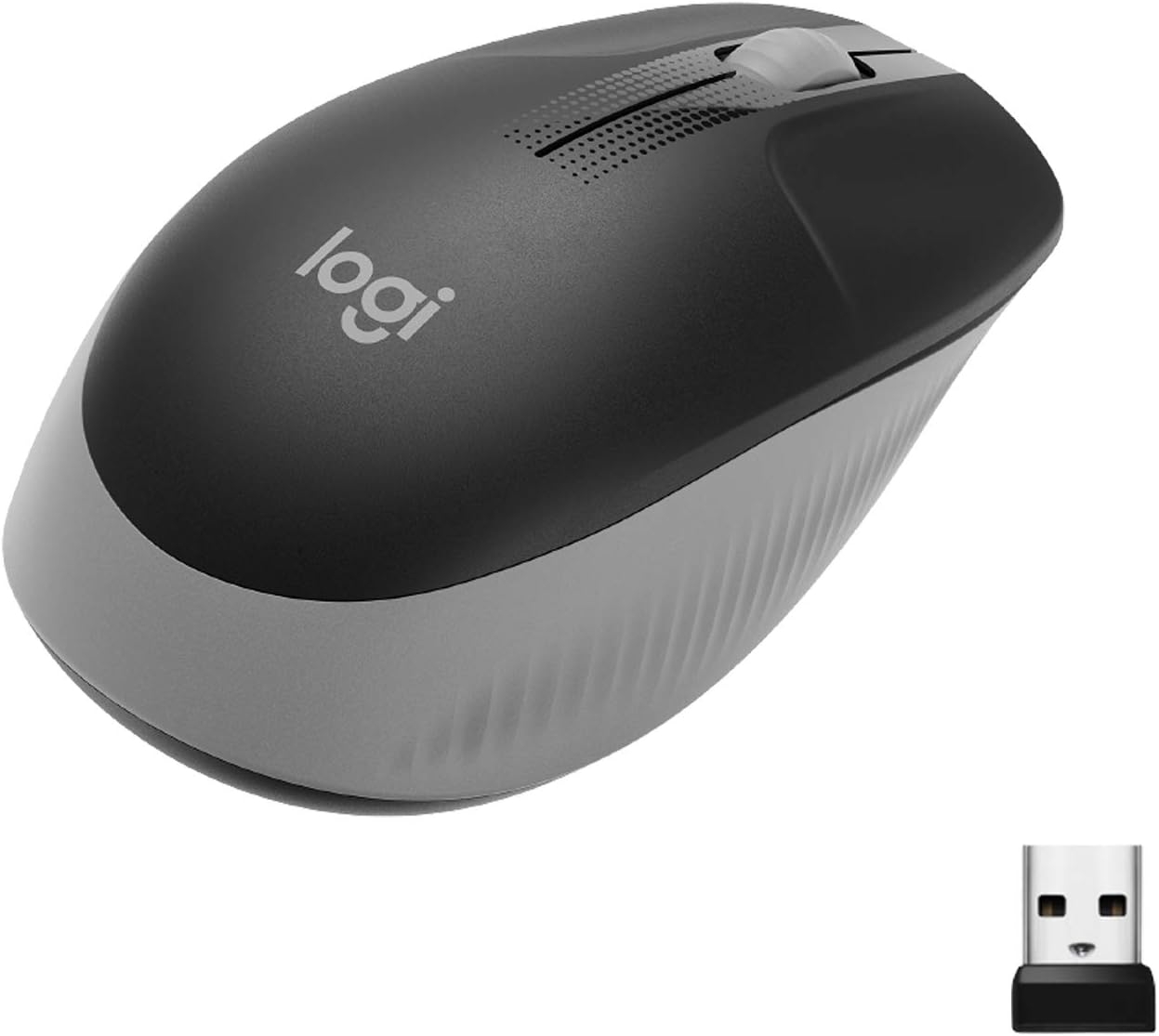 Мышь беспроводная Logitech M190 (USB, Grey) Мышь беспроводная Logitech M190 (USB, Grey)
