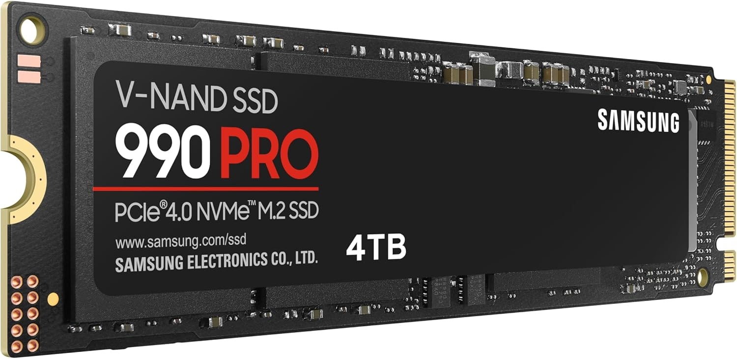Накопитель SSD M.2 4TB SAMSUNG MZ-V9P4T0GW 990 PRO (M.2 2280, PCI-E x 4, Reading 7450 MB/s, Writing 6900 Mb/s) Накопитель SSD M.2 4TB SAMSUNG MZ-V9P4T0GW 990 PRO (M.2 2280, PCI-E x 4, Reading 7450 MB/s, Writing 6900 Mb/s)