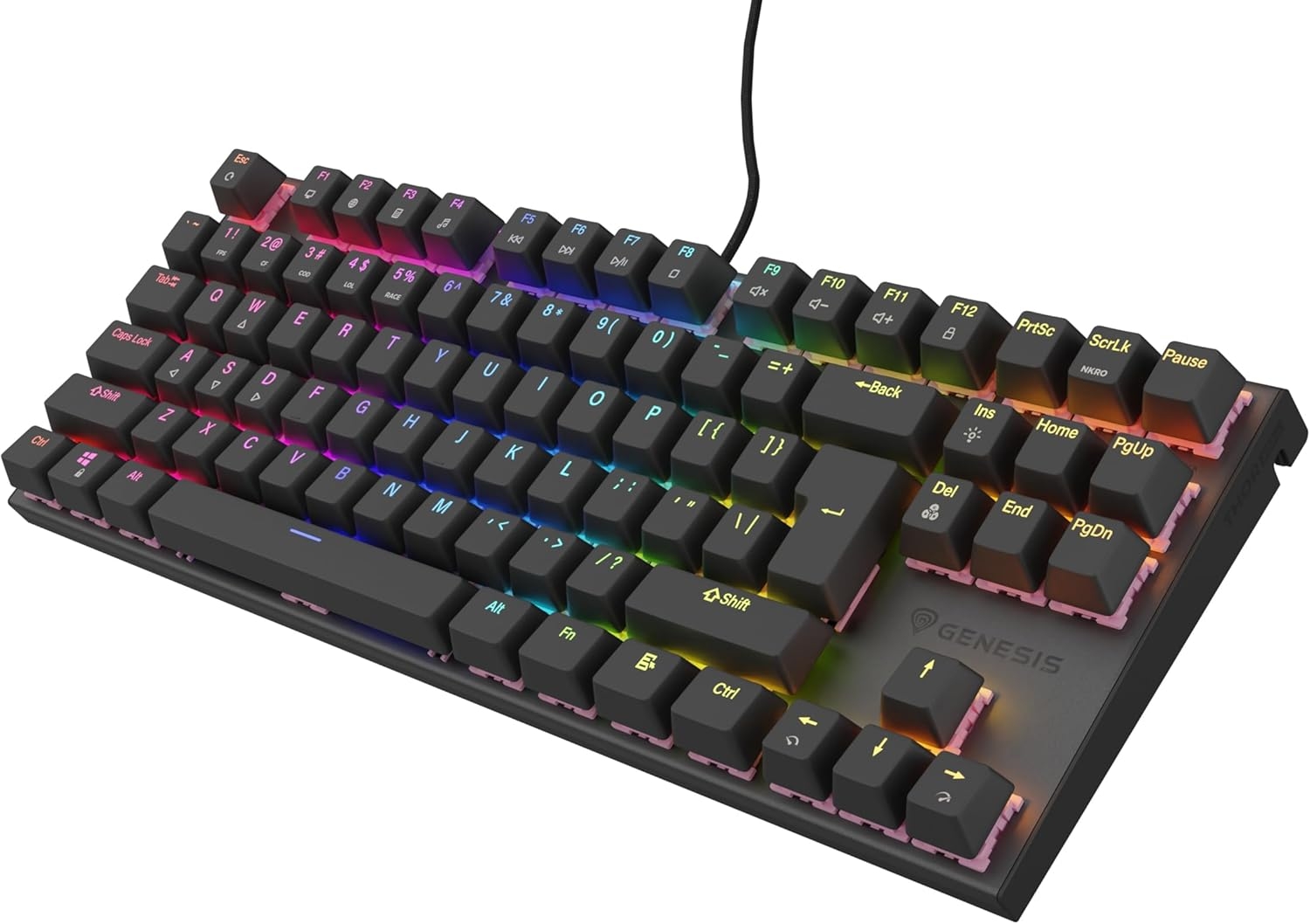 Клавиатура Genesis NKG-1877 THOR 303 RGB, Backlight, Mechanical, Gaming (USB, US Layout) Клавиатура Genesis NKG-1877 THOR 303 RGB, Backlight, Mechanical, Gaming (USB, US Layout)