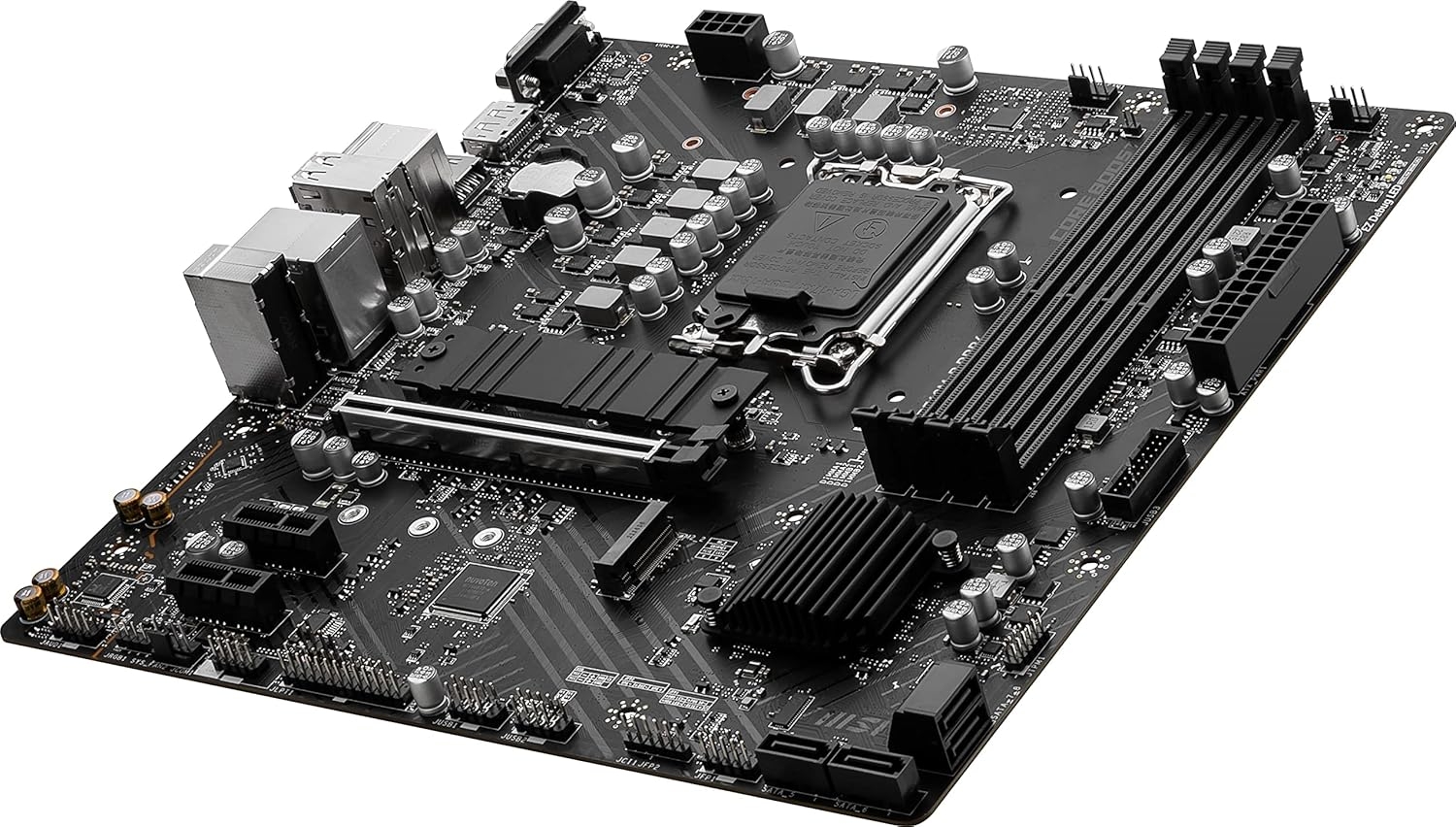 Мат. плата MSI PRO B760M-P (S-1700, B760, VGA, HDMI, DP, 3xPCI-E, 4DDR5, 2xM.2, SATA3, GbLAN) Мат. плата MSI PRO B760M-P (S-1700, B760, VGA, HDMI, DP, 3xPCI-E, 4DDR5, 2xM.2, SATA3, GbLAN)