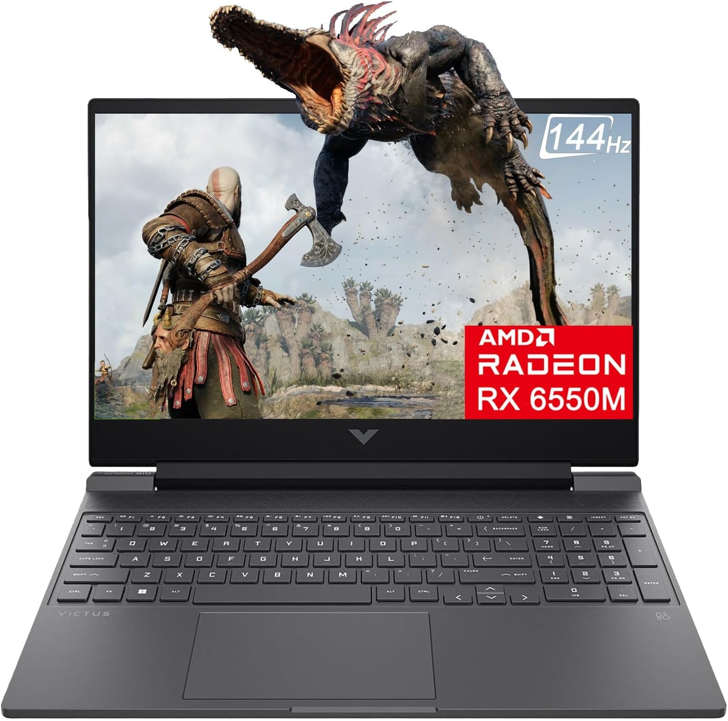 Ноутбук HP Victus Gaming 15-fb2063dx 15.6" (IPS FHD, 144Hz, Ryzen 5 7535HS, 8GB DDR4, 512GB SSD, 4GB Radeon RX 6550M, Mica Silver, Windows 11) Ноутбук HP Victus Gaming 15-fb2063dx 15.6