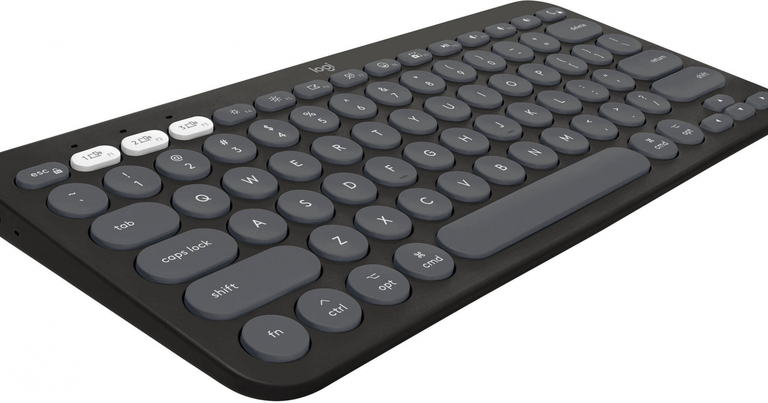 Клавиатура беспроводная Logitech K380S (Bluetooth, Tonal Graphite) Клавиатура беспроводная Logitech K380S (Bluetooth, Tonal Graphite)
