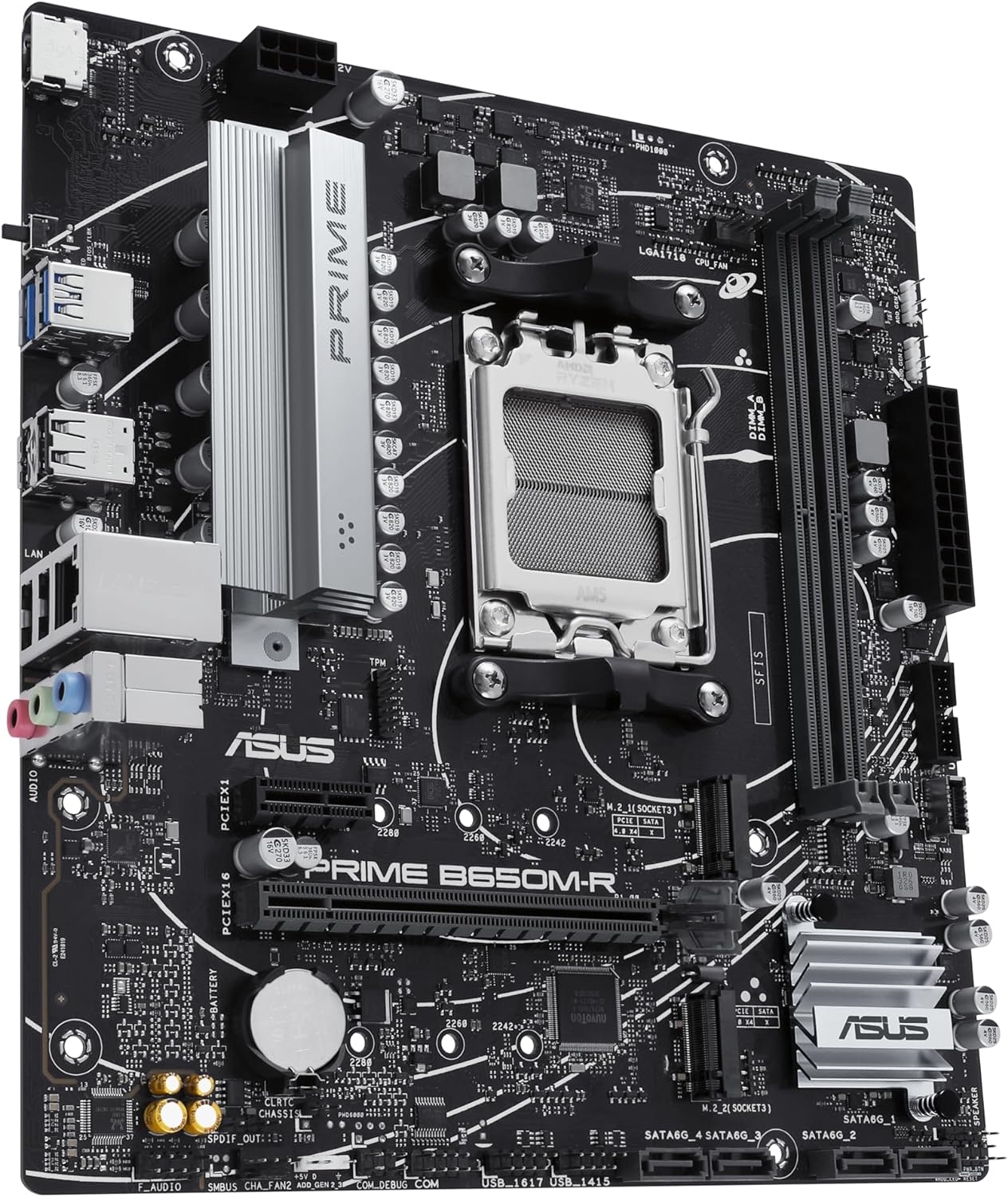 Мат. плата ASUS PRIME B650M-R (S-AM5, B650, HDMI, 2xPCI-E, 2DDR5, 2xM.2, SATAIII, SATA3, GbLAN) Мат. плата ASUS PRIME B650M-R (S-AM5, B650, HDMI, 2xPCI-E, 2DDR5, 2xM.2, SATAIII, SATA3, GbLAN)