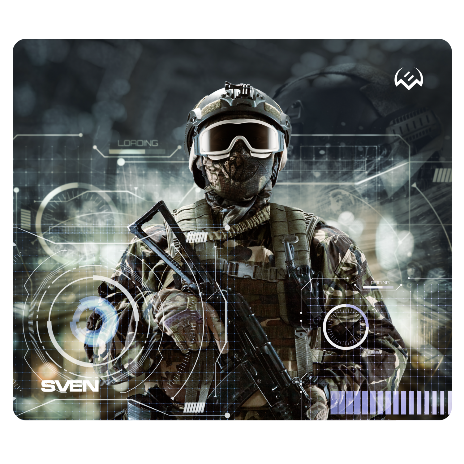 Коврик для мыши SVEN MP-G01S Soldier (Gaming, 230x200x2mm) Коврик для мыши SVEN MP-G01S Soldier (Gaming, 230x200x2mm)