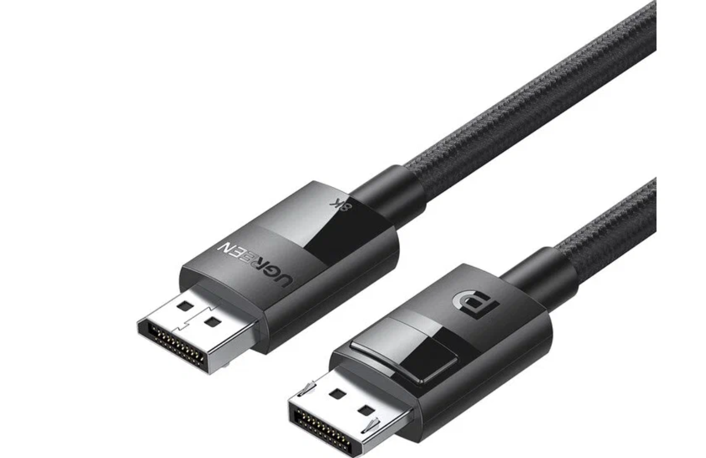 Кабель Ugreen 80390 DP-DP V1.4 (FHD240Hz, 2K165Hz, 4K144Hz, 8K60Hz, 1m, Black)