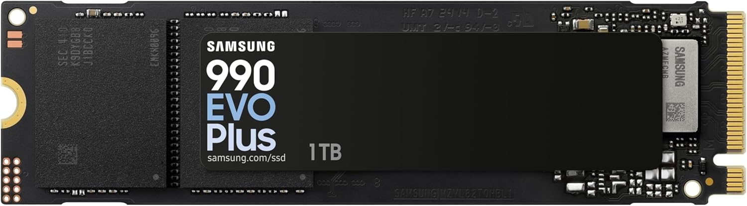 Накопитель SSD M.2 1TB SAMSUNG MZ-V9S1T0BW 990 EVO Plus (M.2 2280, PCI-E x 5, Reading 7150 MB/s, Writing 6300 Mb/s) Накопитель SSD M.2 1TB SAMSUNG MZ-V9S1T0BW 990 EVO Plus (M.2 2280, PCI-E x 5, Reading 7150 MB/s, Writing 6300 Mb/s)