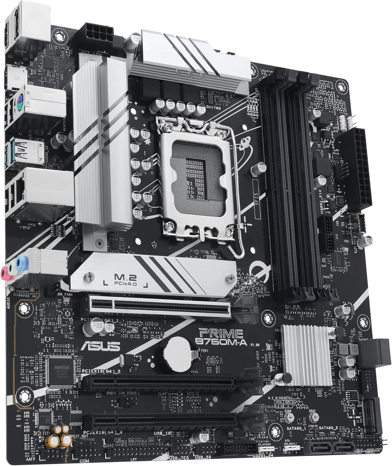 Мат. плата ASUS PRIME B760M-A-CSM (S-1700, B760, 2xHDMI, DP, 3xPCI-E, 4xDDR5, HDMI/DP, 4xSATA, 2xM.2, 2.5GbLAN) Мат. плата ASUS PRIME B760M-A-CSM (S-1700, B760, 2xHDMI, DP, 3xPCI-E, 4xDDR5, HDMI/DP, 4xSATA, 2xM.2, 2.5GbLAN)