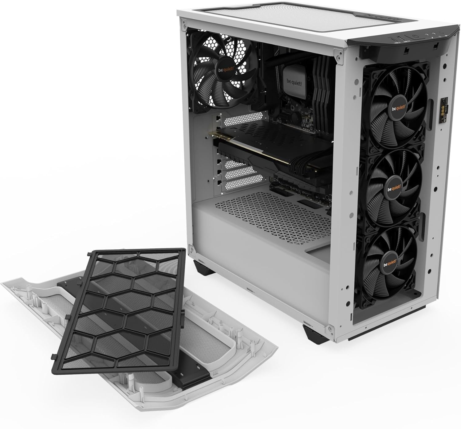 Корпус MidiTower be quiet! Pure Base 500DX (w/o PSU, Side TG, White, BGW37) Корпус MidiTower be quiet! Pure Base 500DX (w/o PSU, Side TG, White, BGW37)