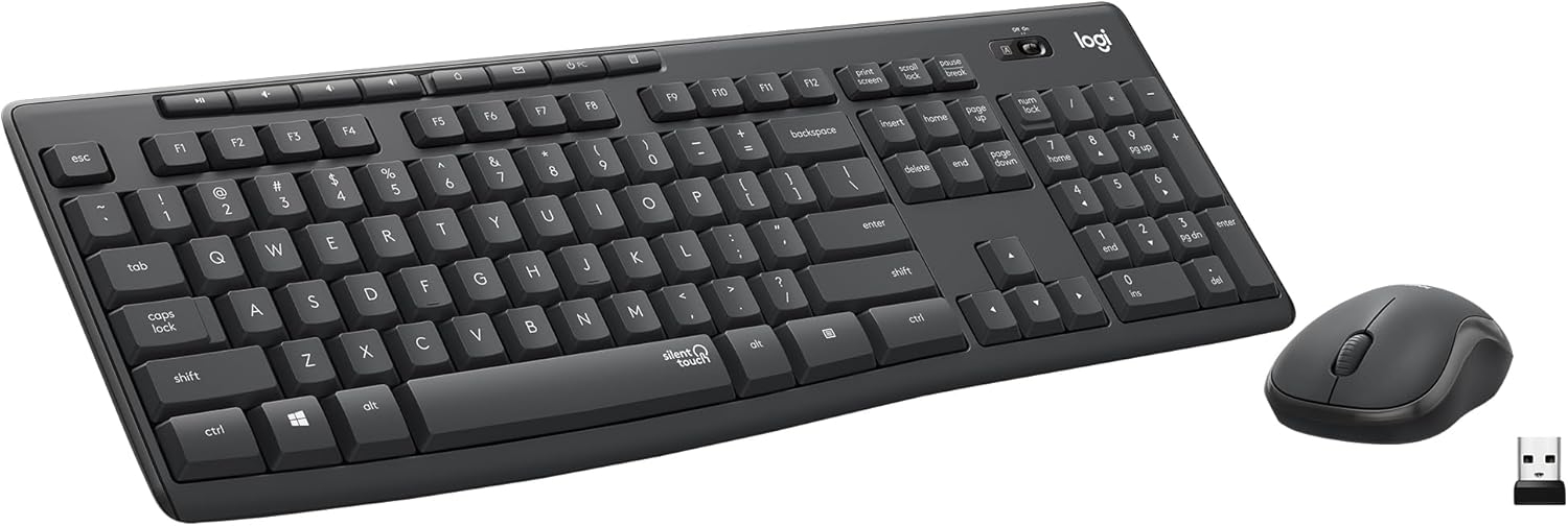 Клавиатура+Мышь беспроводные Logitech MK295 (US-Layout, Graphite, USB) Клавиатура+Мышь беспроводные Logitech MK295 (US-Layout, Graphite, USB)