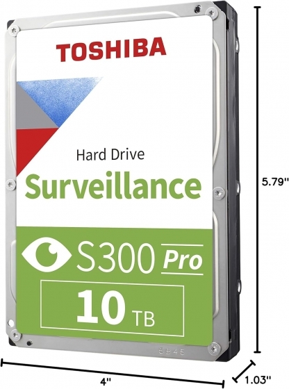 Жесткий диск 10TB SATAIII Toshiba S300 Pro Surveillance MD10ADA10TV (3.5
