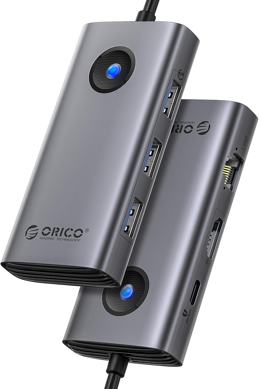 Док-станция Orico PW11-6P-GY-EP (Aluminum + Plastic, USB-C to 3xUSB-A 3.0, 1xUSB-C 3.0, 1xUSB-C (PD 100W), 1xHDMI (4K@30Hz)) Док-станция Orico PW11-6P-GY-EP (Aluminum + Plastic, USB-C to 3xUSB-A 3.0, 1xUSB-C 3.0, 1xUSB-C (PD 100W), 1xHDMI (4K@30Hz))