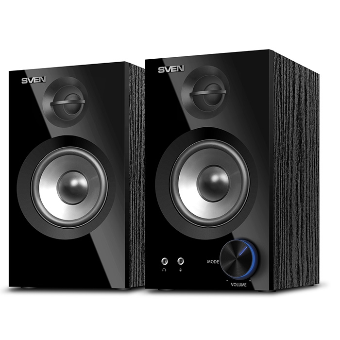 Колонки SVEN SPS-621 (2.0, 2x14W, Bluetooth, Black)