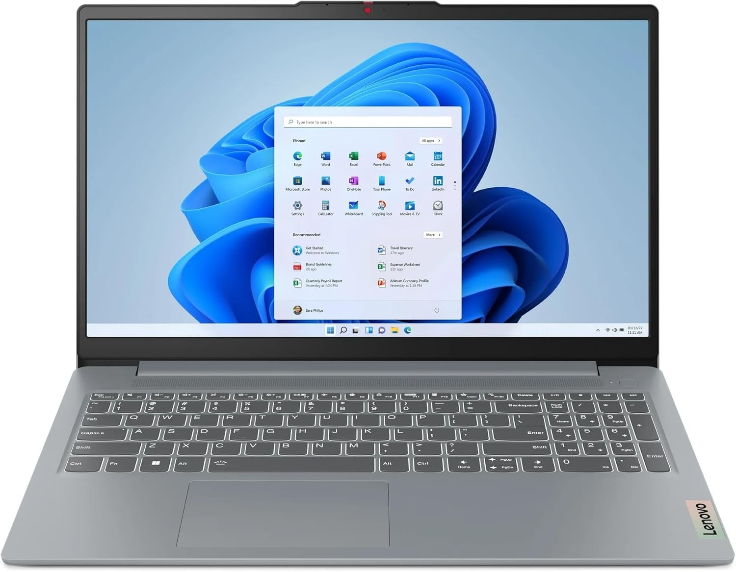 Ноутбук Lenovo IdeaPad Slim 3 15AMN8 (15.6" FHD Touch, Ryzen 5 7520U, 8GB, 512GB SSD, Win 11, Artic Grey, 82XQ00RSUS) Ноутбук Lenovo IdeaPad Slim 3 15AMN8 (15.6