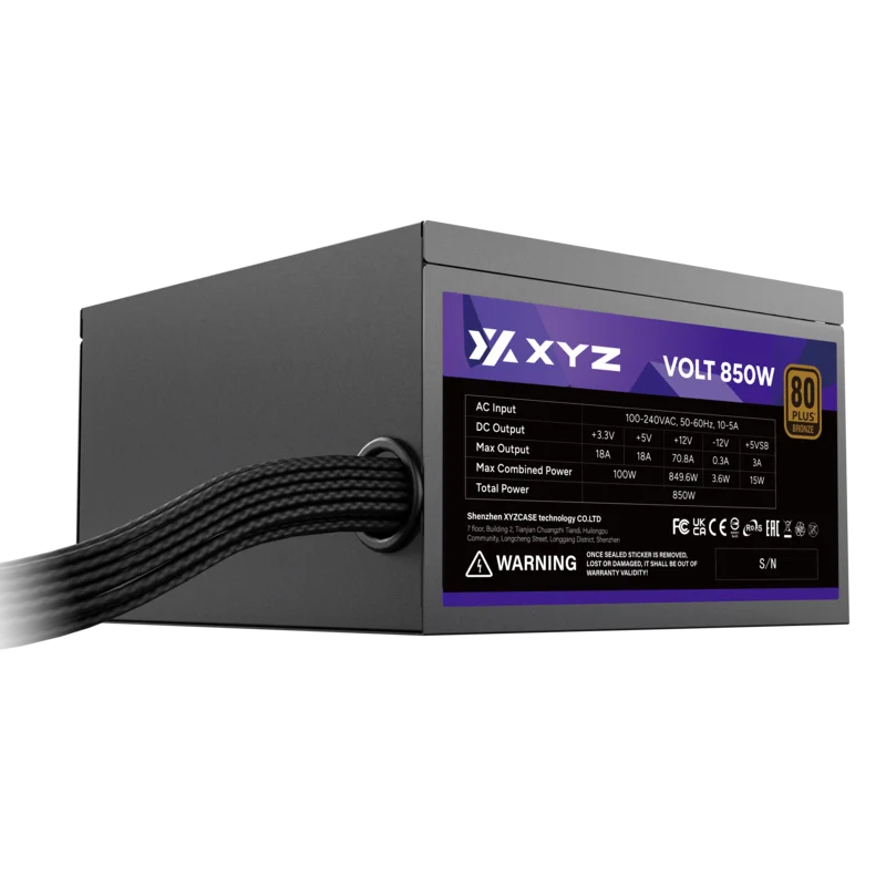Блок питания 850W XYZ VOLT 80+ Standard (ATX, X-PS-VOLT-PW850E-80) Блок питания 850W XYZ VOLT 80+ Standard (ATX, X-PS-VOLT-PW850E-80)