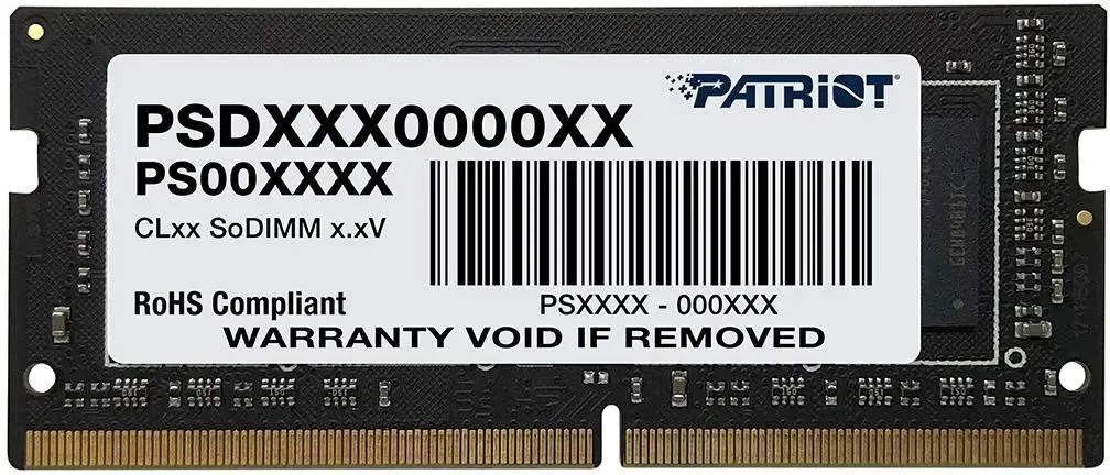 Модуль памяти SODIMM 16GB DDR4 PATRIOT PSD416G32002S (3200MHz) Модуль памяти SODIMM 16GB DDR4 PATRIOT PSD416G32002S (3200MHz)