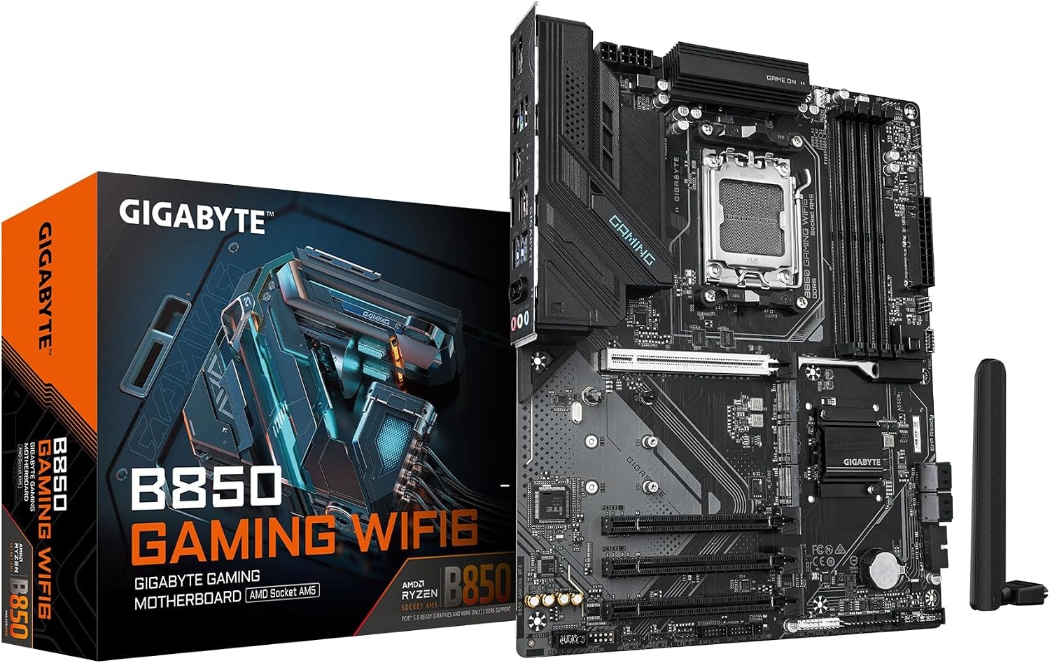 Мат. плата Gigabyte B850 GAMING WF6 (S-AM5, B850, HDMI/DP, 3xPCI-E, 4DDR5, 2xM.2, 2.5GbLAN, Wi-Fi 6) Мат. плата Gigabyte B850 GAMING WF6 (S-AM5, B850, HDMI/DP, 3xPCI-E, 4DDR5, 2xM.2, 2.5GbLAN, Wi-Fi 6)
