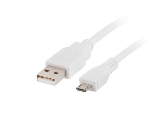 Кабель LANBERG CA-USBM-10CC-0010-W USB 2.0 MICRO AM-MBM5P WHITE 1M