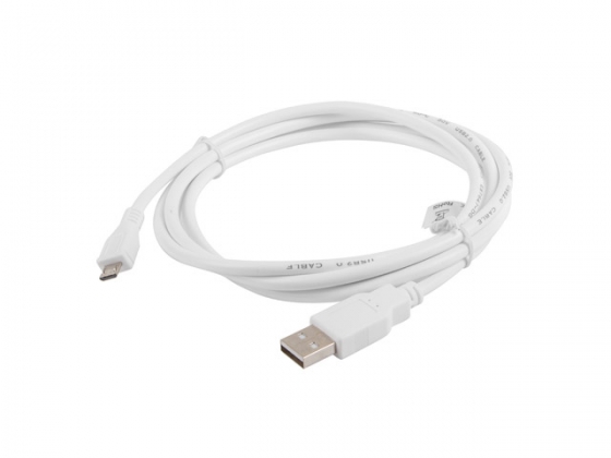 Кабель LANBERG CA-USBM-10CC-0018-W USB 2.0 MICRO AM-MBM5P WHITE 1.8M