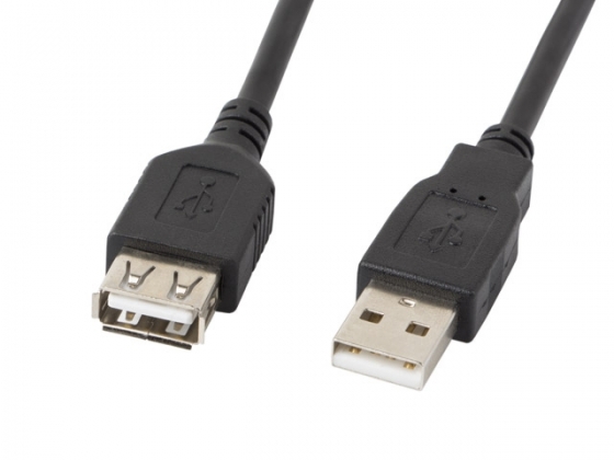 Удлинитель LANBERG CA-USBE-10CC-0030-BK CABLE USB 2.0 AM-AF 2.0 BLACK 3M