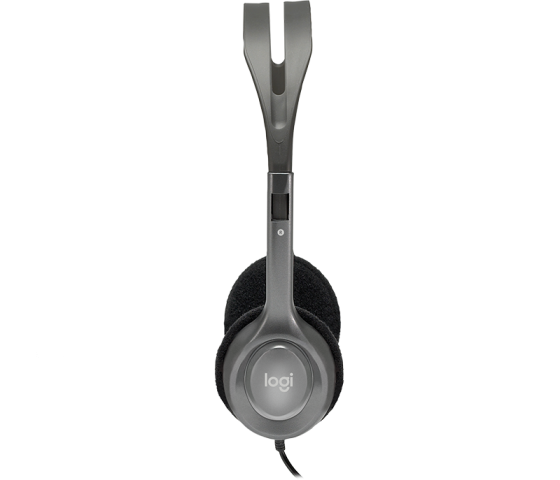 Наушники с микрофоном Logitech H110 (3.5mm, Silver)