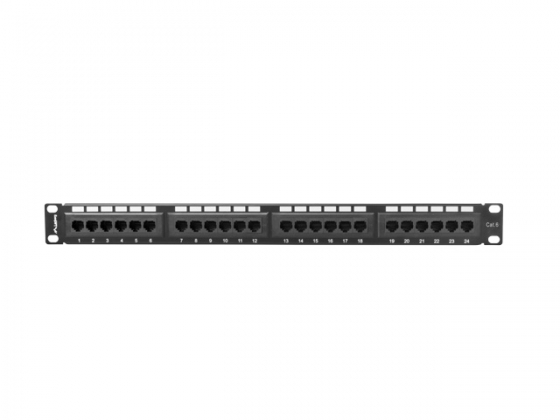 Патч-панель LANBERG PPU6-1024-B 24 PORT 1U CAT.6 BLACK