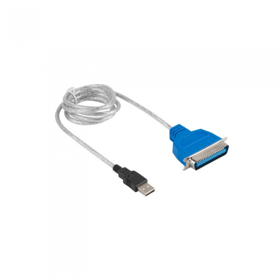 Адаптер LANBERG AD-0028-W USB->LPT 1.4M WHITE