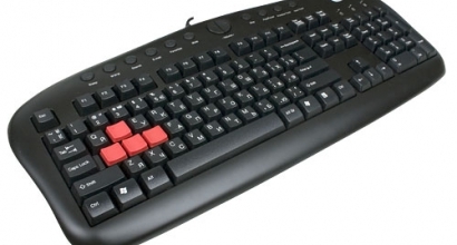 Клавиатура A4 KB-28G-1 Gaming (Black, USB)